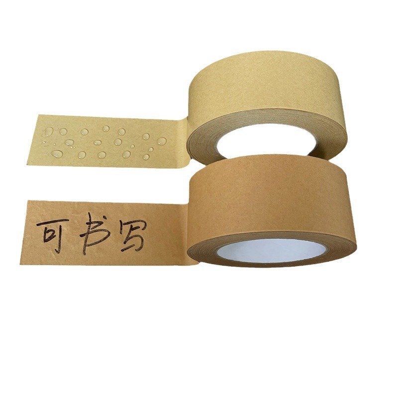 Beautifully Designed 50m Waterproof Biodegradable Packaging Tape Kraft Paper with Silicone Adhesive Gummed Paper Tape
