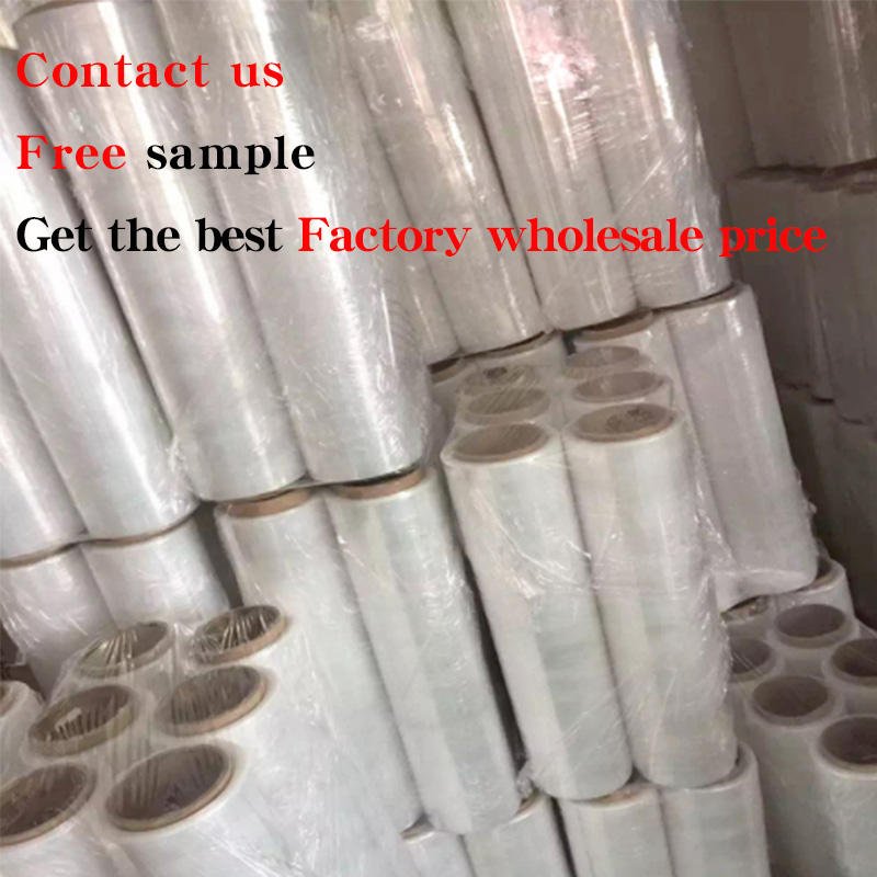 Wholesale Natural Adhesion LLDPE Stretch Film Thick Cast PE Plastic Cling Wrap Soft Plastic Film for Packaging and Closure