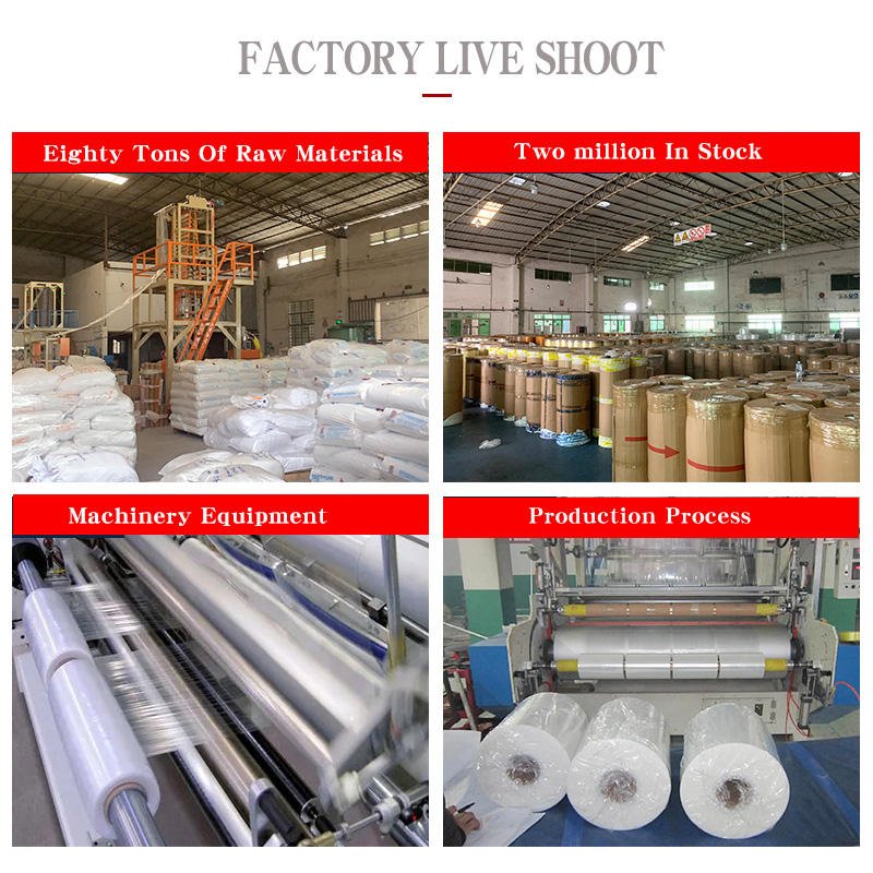 Wholesale Natural Adhesion LLDPE Stretch Film Thick Cast PE Plastic Cling Wrap Soft Plastic Film for Packaging and Closure
