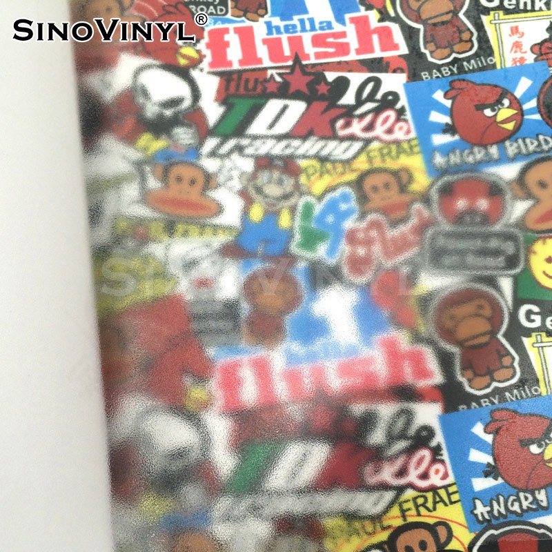 SINOVINYL Gloss Matte Leather Cross Pattern 3D Lens Glitter Twill Frosted Images Protection Cold Lamination Vinyl Adhesive Film