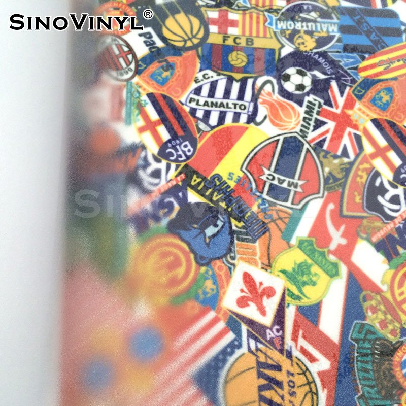 SINOVINYL Gloss Matte Leather Cross Pattern 3D Lens Glitter Twill Frosted Images Protection Cold Lamination Vinyl Adhesive Film