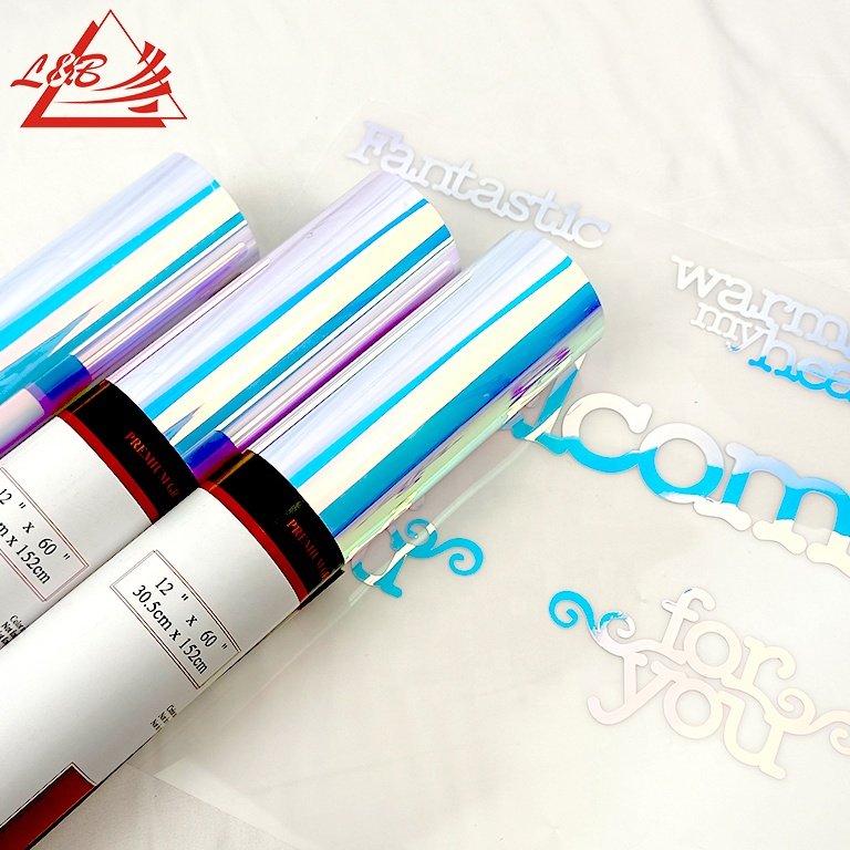L&B Colored Adhesive UV Lamination Vinyl 12 Inches x 1.52 Meters Roll for Die-Cutters and Vinyl Plotters