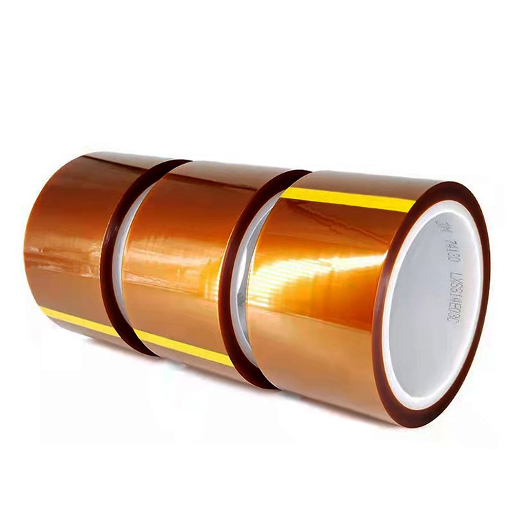 electrical insulation gold finger kaptone polyimide film high temperature silicone adhesive PI heat tape 7413D