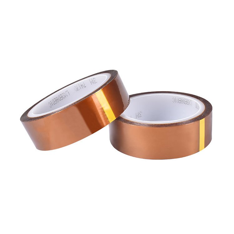 electrical insulation gold finger kaptone polyimide film high temperature silicone adhesive PI heat tape 7413D