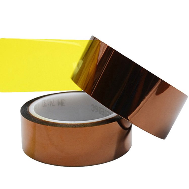 electrical insulation gold finger kaptone polyimide film high temperature silicone adhesive PI heat tape 7413D