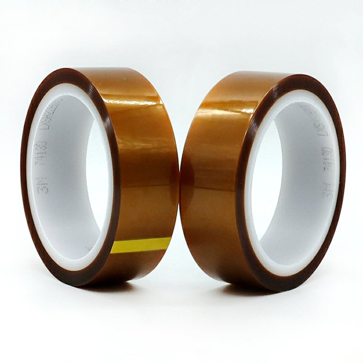 electrical insulation gold finger kaptone polyimide film high temperature silicone adhesive PI heat tape 7413D