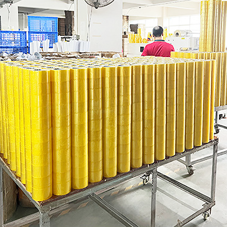 Factory wholesale Self Adhesive Tape Bopp Jumbo Roll Cintas Adhesiva Transparent Clear Brown Packing Tape for Sealing Carton