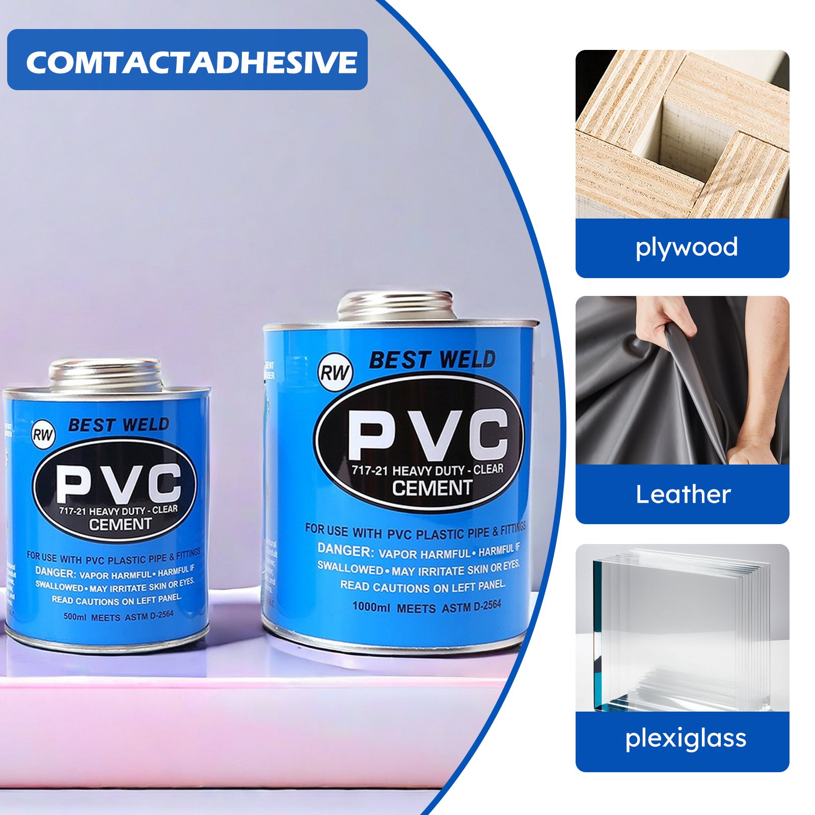 High Pressure Adhesive blue pvc cpvc plastic Pipe Glue For Plastic Pipe Glue