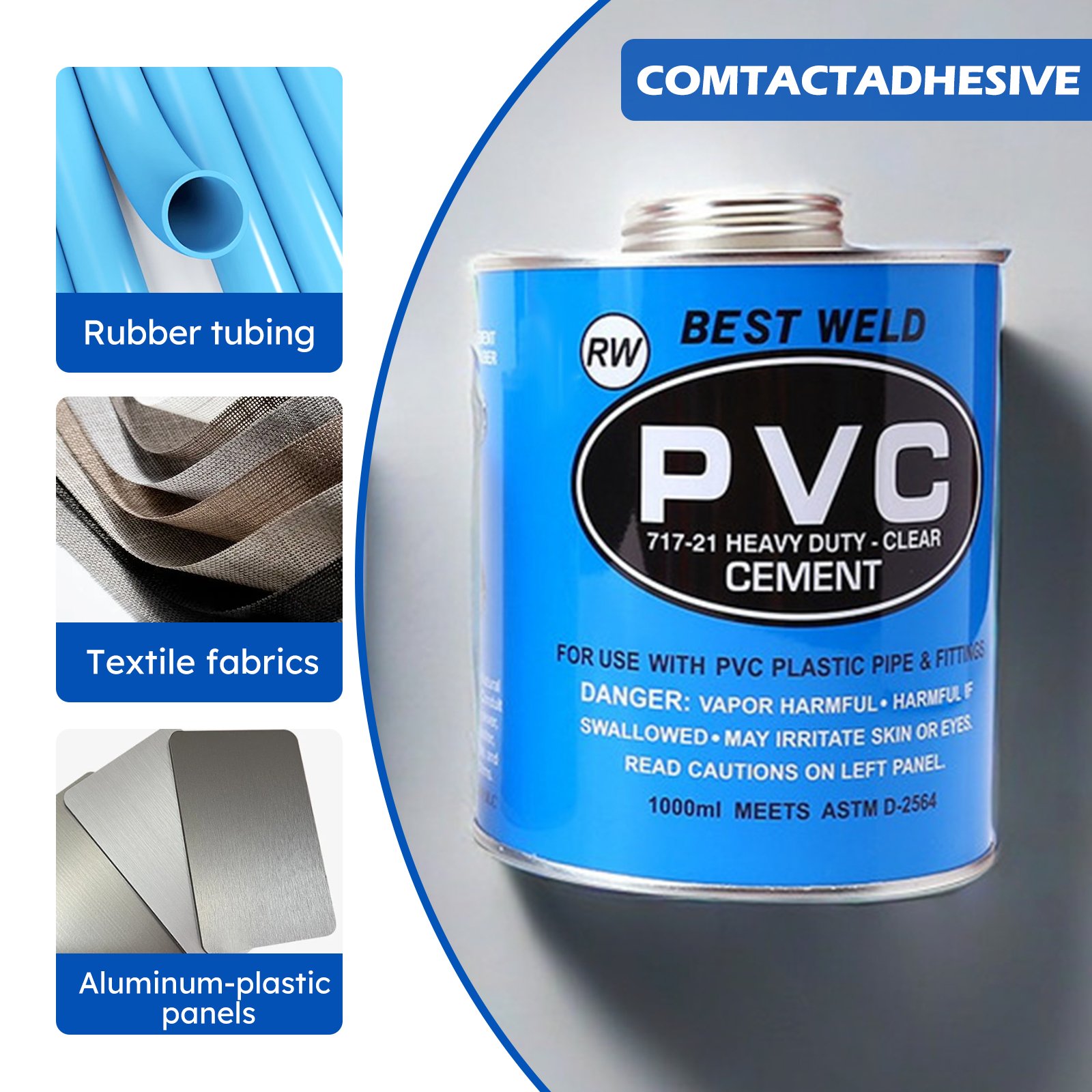 High Pressure Adhesive blue pvc cpvc plastic Pipe Glue For Plastic Pipe Glue