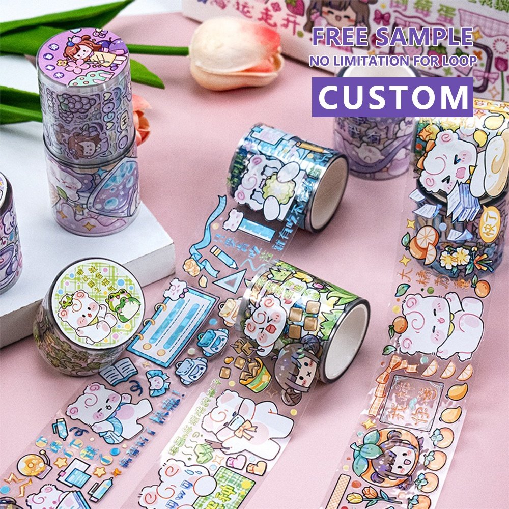 MOQ 50 rolls set special craft decorative custom holiday colors washi tape for journaling