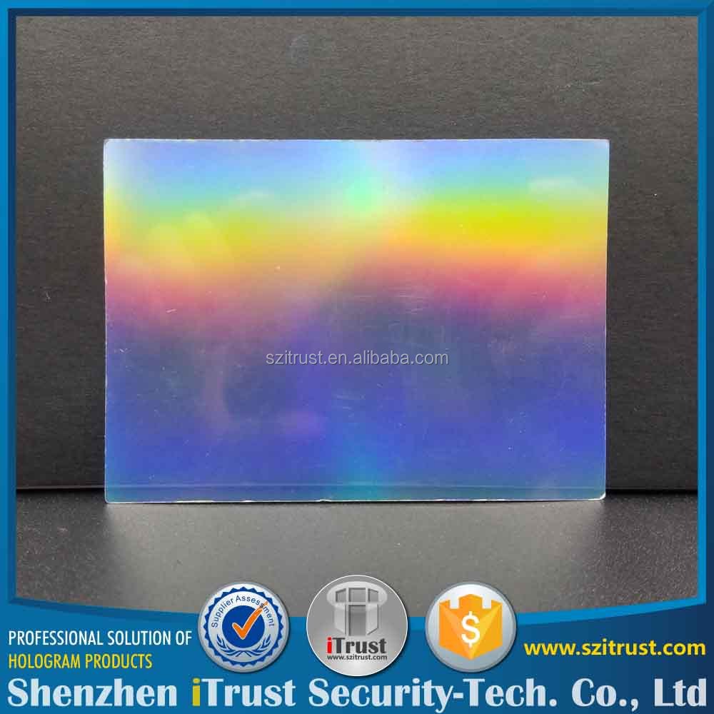 Transparent Hologram Foil Holographic Lamination Film Custom Logo Sticker Laser Film Label Sticker Print Label