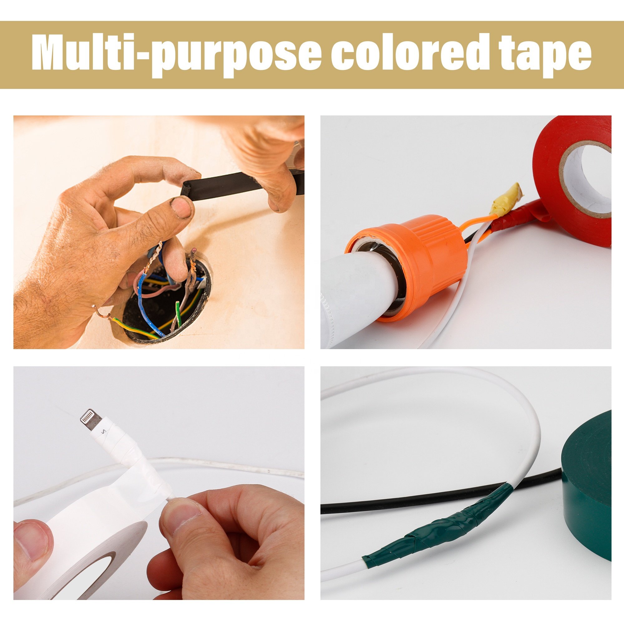 Maxwel 130Z 150Z 180Z Flame Retardant Rubber Adhesive Electrical Insulation Jumbo Roll PVC Tape
