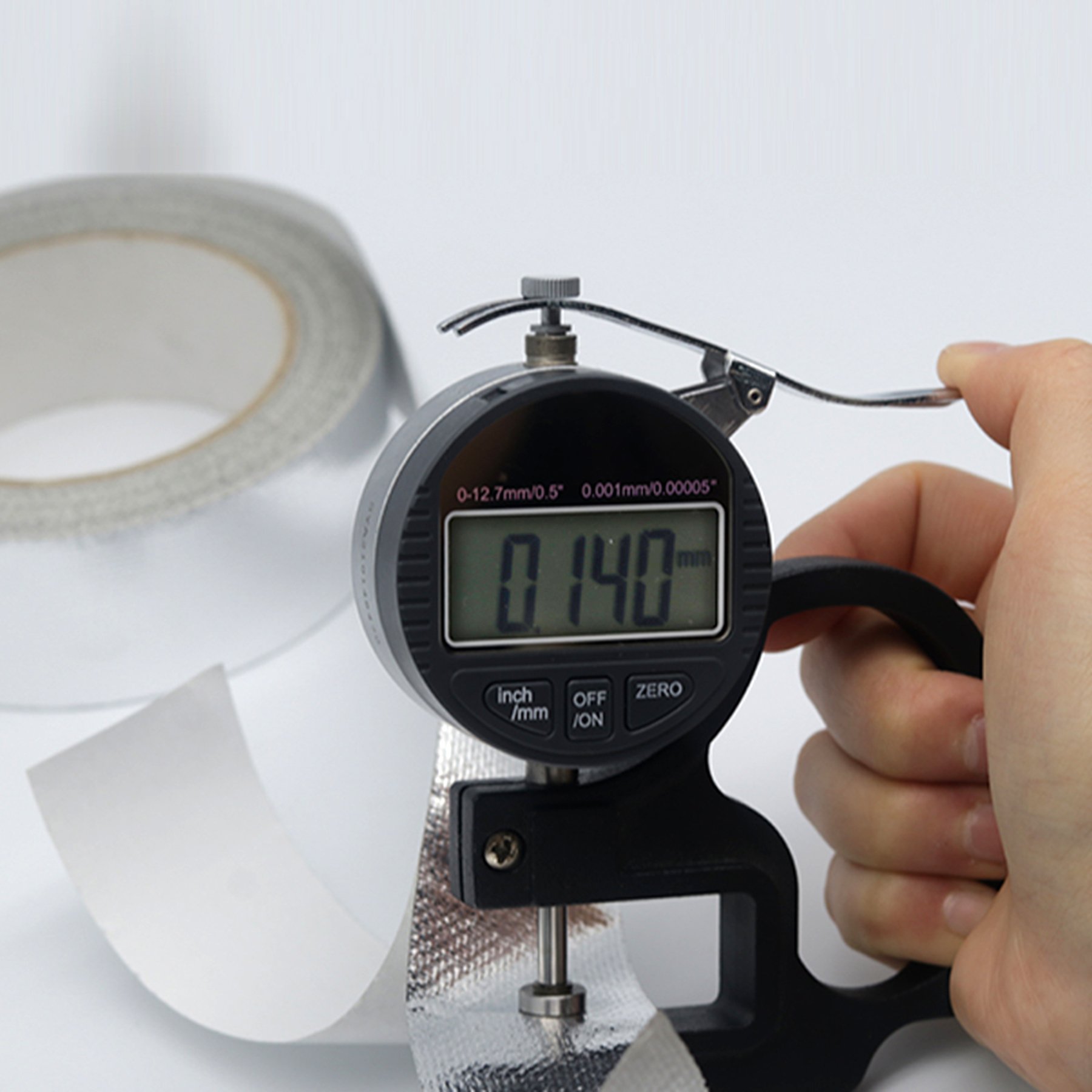 Solvent Silver Adhesive Waterproof Heat Resistance Fiberglass Cloth Aluminum Foil Tape