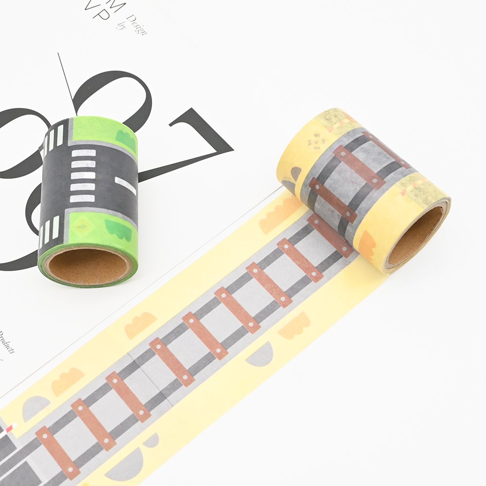 OEM custom remote control car track sticker Roll Waterborne tape Custom waterproof adhesive paper