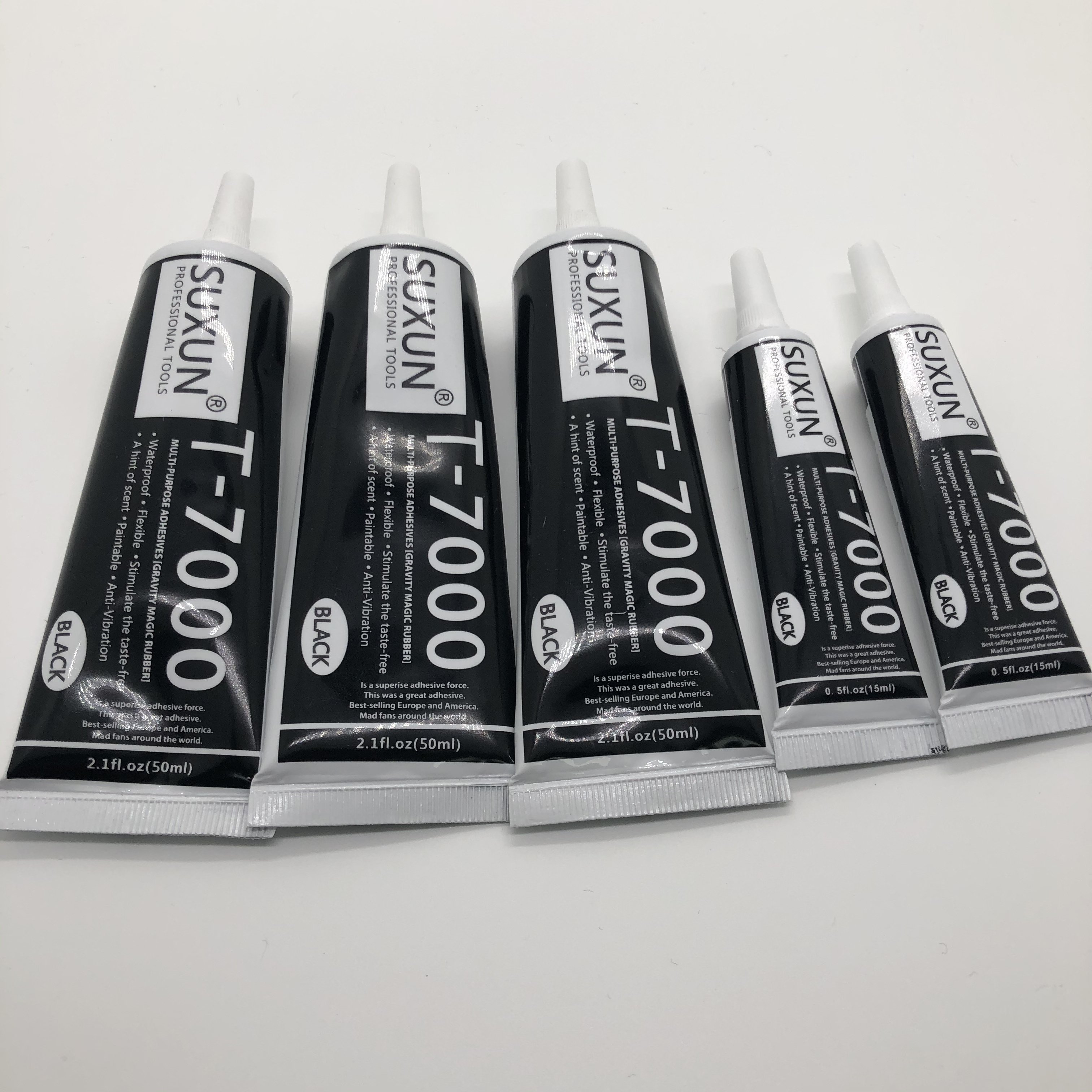 SUXUN 50ML new epoxy resin adhesive T7000 black liquid glue super sealant handset touch screen rack maintenance adhesive glue