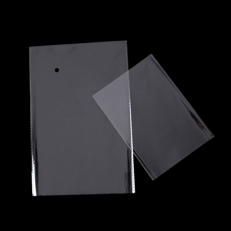 2023 Wholesale Customized Transparent Cellophane Clear Adhesive Packing Opp Plastic Bag