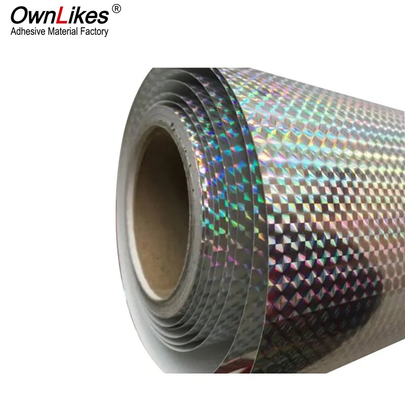 Ownlikes self adhesive inkjet paper roll Hologram Shrink Printing PVC Holographic Label Sticker Laser Film In Sheet roll