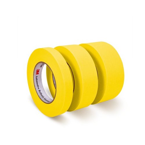 3M 301+ Wholesales Performance Custom Logo Yellow Masking Tape for Painting Trimming High Temperature Crepe Adhesive Paper