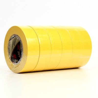 3M 301+ Wholesales Performance Custom Logo Yellow Masking Tape for Painting Trimming High Temperature Crepe Adhesive Paper