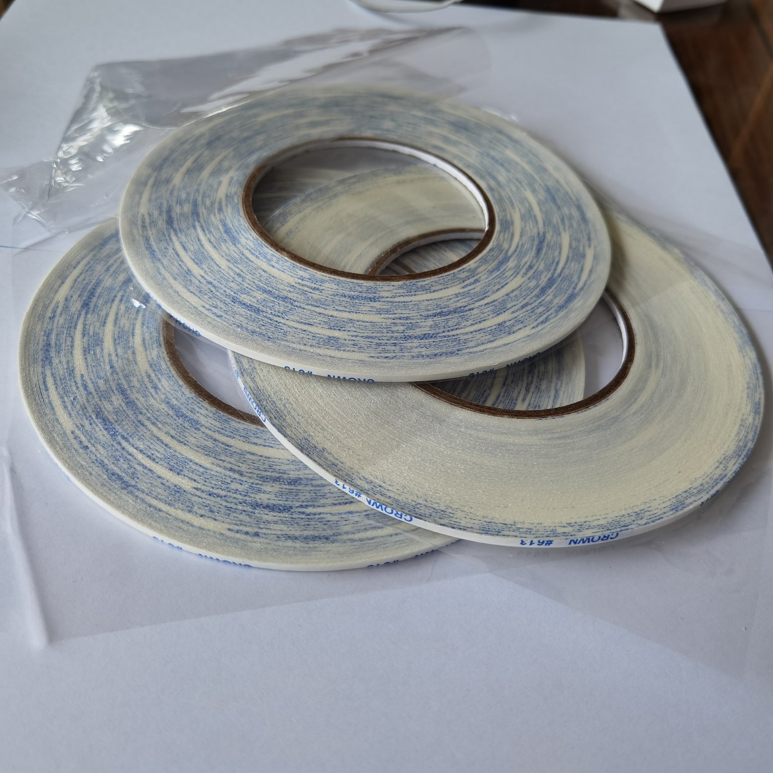 50m 100m Crown 513 512 511 613 Double Sided Die Cutting Tape Adhesive Tissue Crown Tape