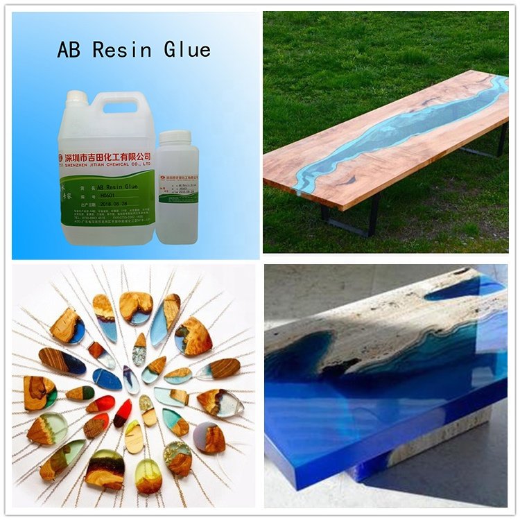 Epoxy resin for wood Chinese factory trade guarantee desktop adhesive for epoxy resin DIY table carpentry