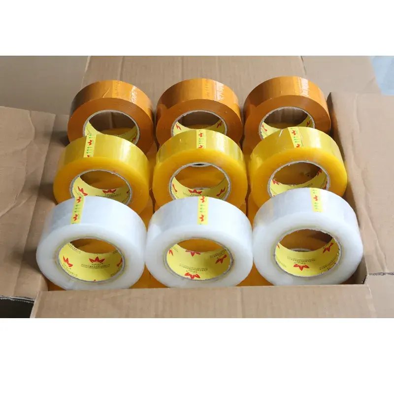 Custom Strong Adhesive Parcel Bopp Packing Tape box tape Acrylic Clear Carton Sealing Tape Polypropyl