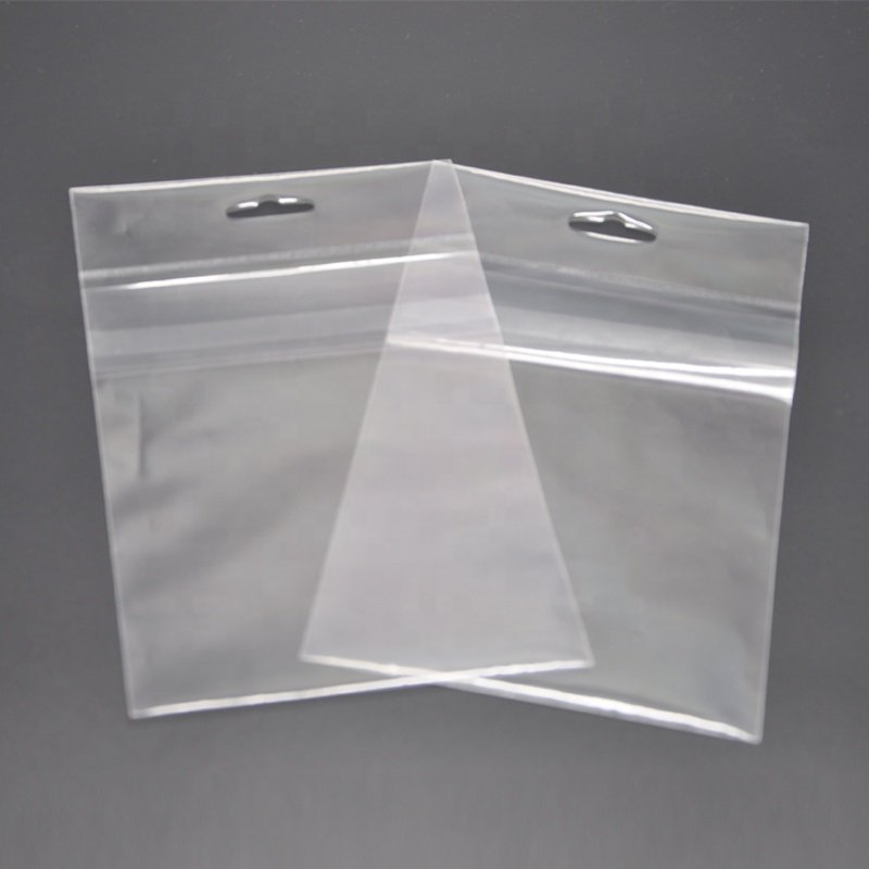 Factory Custom Price OPP Self Adhesive Bag Plastic Header Card Packing Bag With Hang Hole
