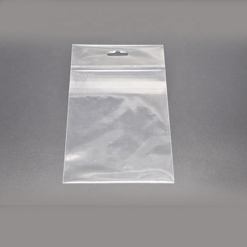 Factory Custom Price OPP Self Adhesive Bag Plastic Header Card Packing Bag With Hang Hole