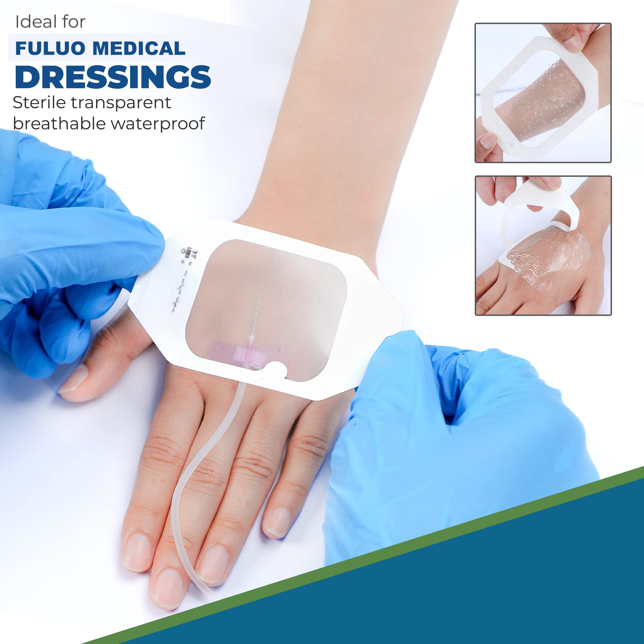 Medical Disposable Transparent Semi-permeable Film Dressing Wound Care Waterproof Adhesive IV Dressing Wholesale