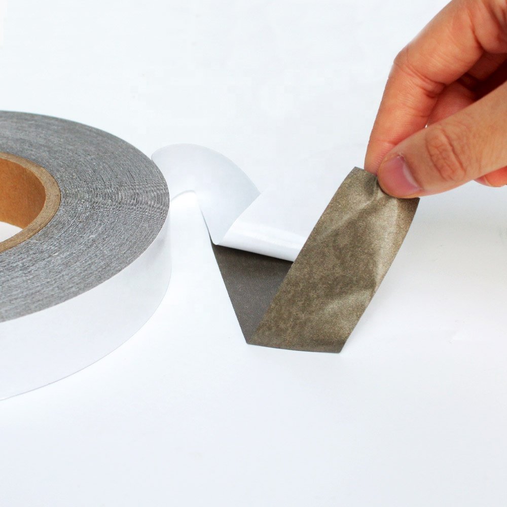 2- Recyclable Heat Resistant Cotton Fabric Cloth Base Double Sided Electricity Conductive Self Adhesive Tape