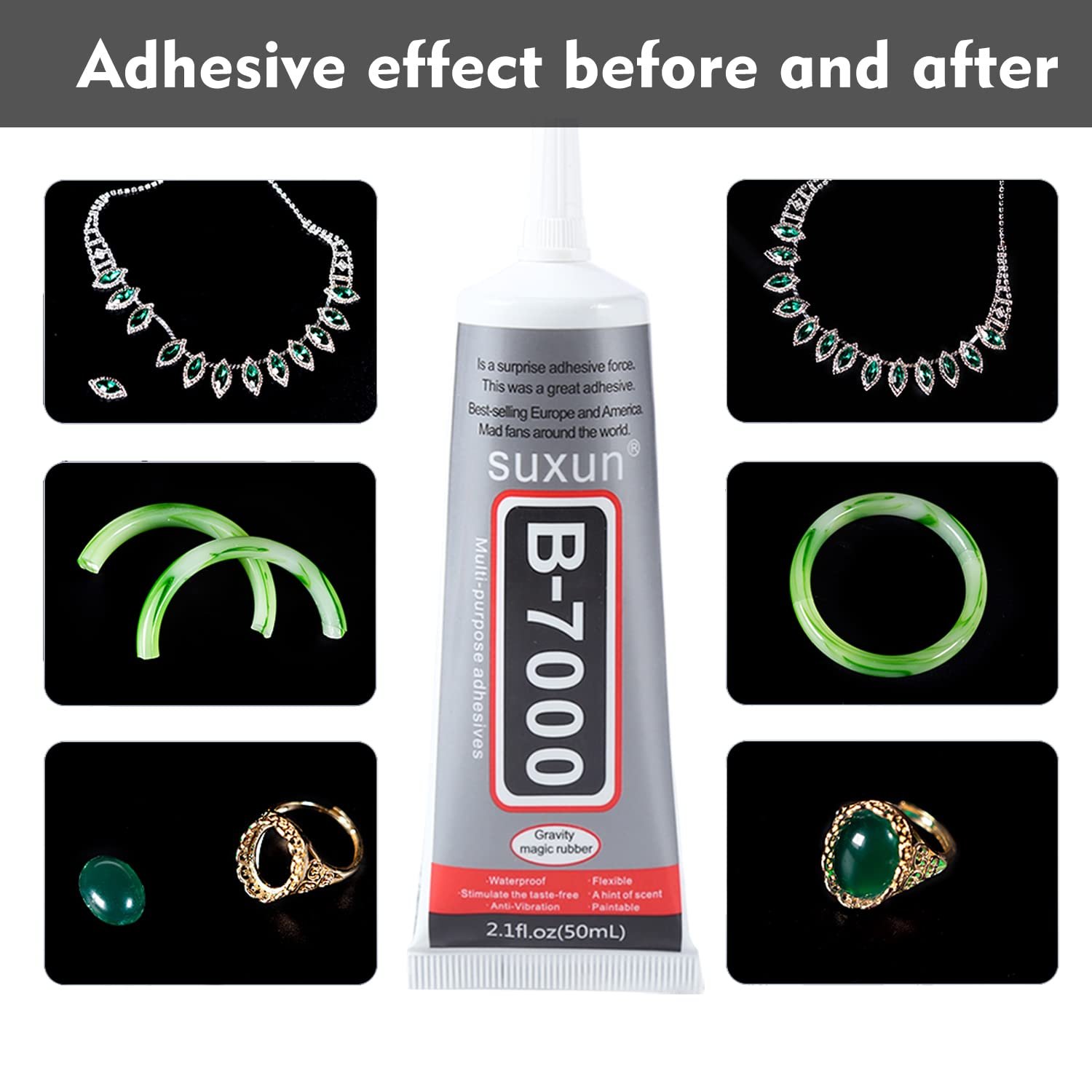 mobile phone repair 50ml Adhesive glue LCD screen Glass Frame Flower Pot Crystal Fabric DIY Rhinestones B7000 glue