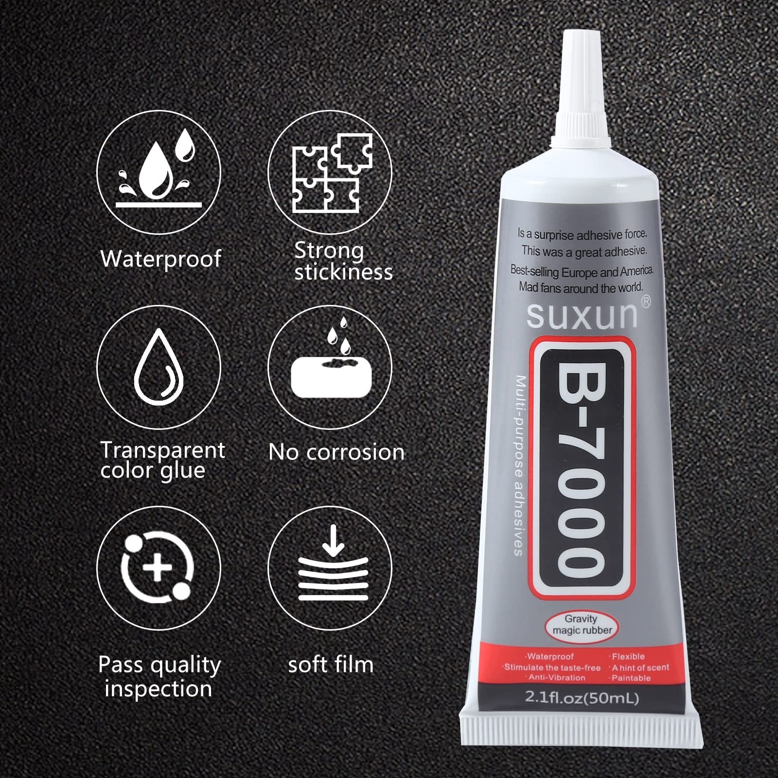 mobile phone repair 50ml Adhesive glue LCD screen Glass Frame Flower Pot Crystal Fabric DIY Rhinestones B7000 glue