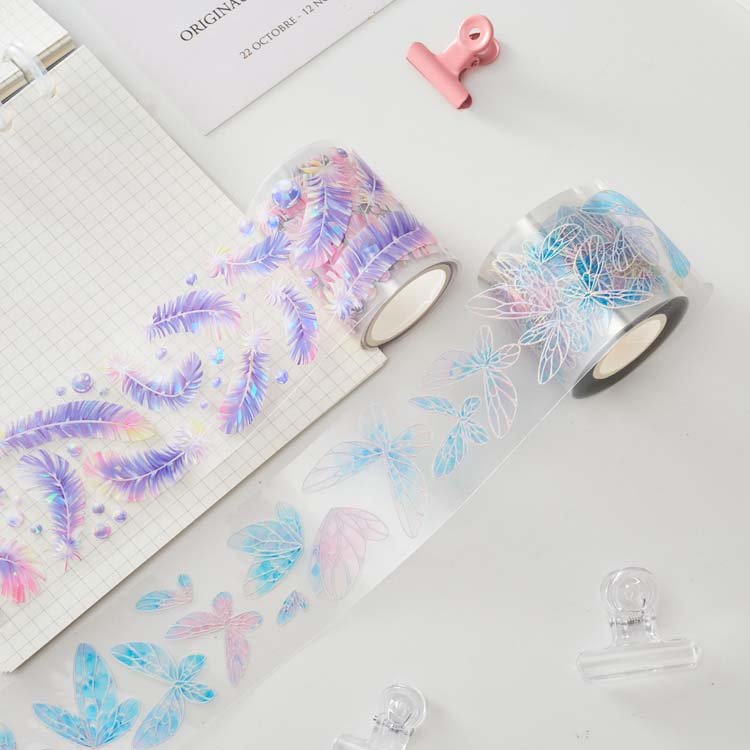 Flower Decorative Adhesive Tape for Scrapbook Washi Tape for Journaling Scrapbooking Supplies