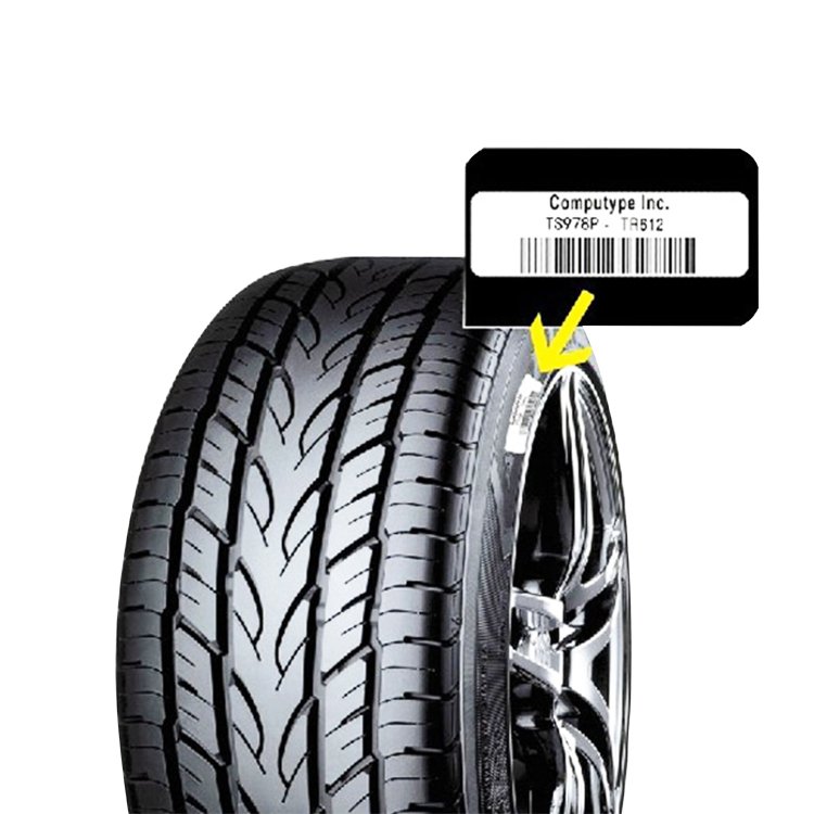 Tyre sticker for Cars Chemistry Label customized logo adhesive 3M paper Whole sales thermostability high temperature resistant