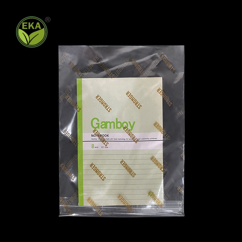Customized Recycle Bag Transparent PE Self Adhesive Plastic Bag Clear GRS PE Garment Jewelry Packaging Bag