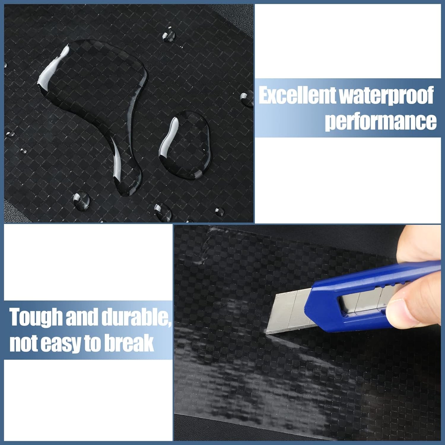 Tear Repair Tape Sealing Permanent Adhesive Patch Waterproof Braided Cloth Tape Home Underbelly RV Camper Repair Fabric Tape