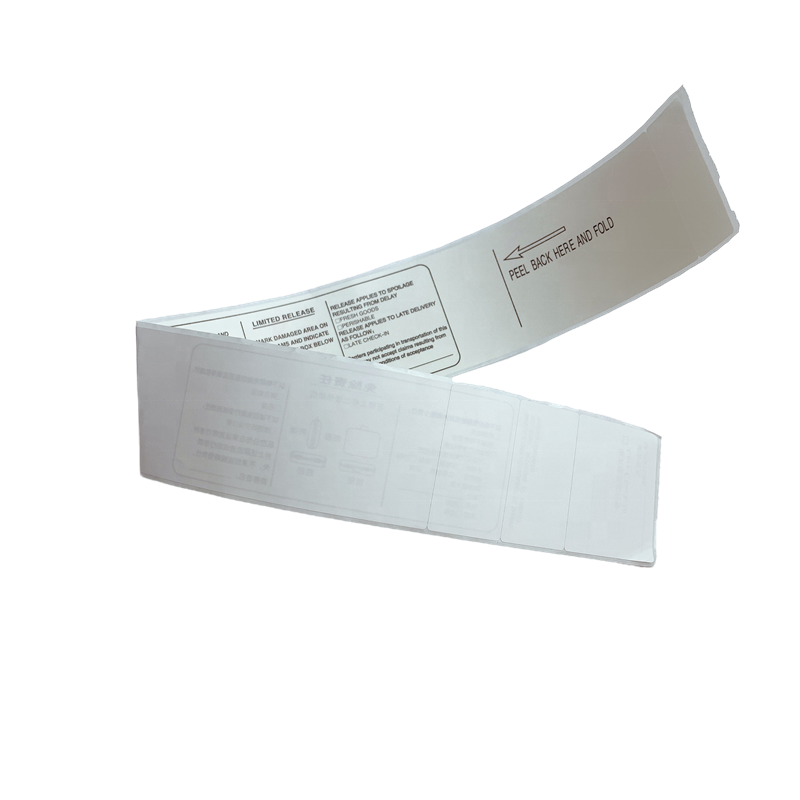 China manufactory Airline Adhesive Luggage Or Baggage Tag identifier Made By Thermal Paper
