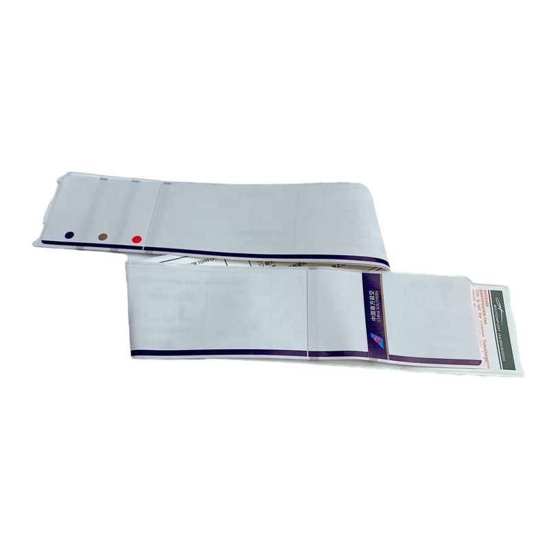 China manufactory Airline Adhesive Luggage Or Baggage Tag identifier Made By Thermal Paper