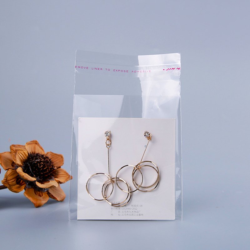 Factory Wholesale Sealable Large Clear Self Sealing Adhesive Plastic Poly Cellophane OPP Bags with Customized Logo Printing