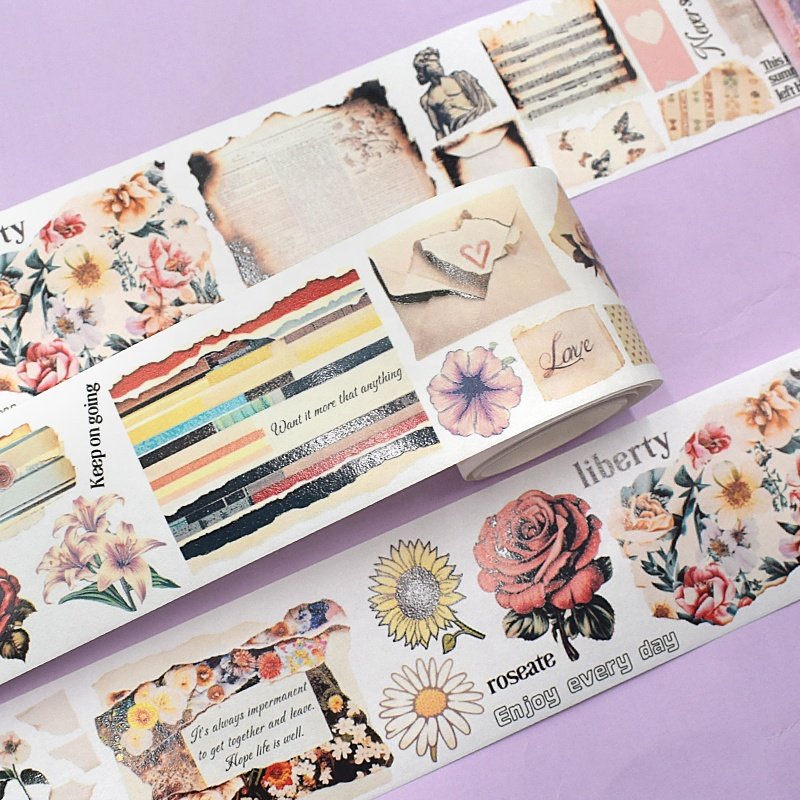 Custom decorative special ink crafts gift masking paper washi tape