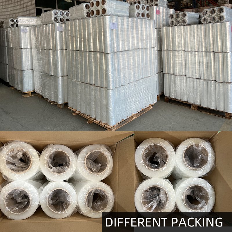 Factory Manufactured Heavy-Duty Waterproof Transparent Adhesive Plastic Packing Film Roll Customizable