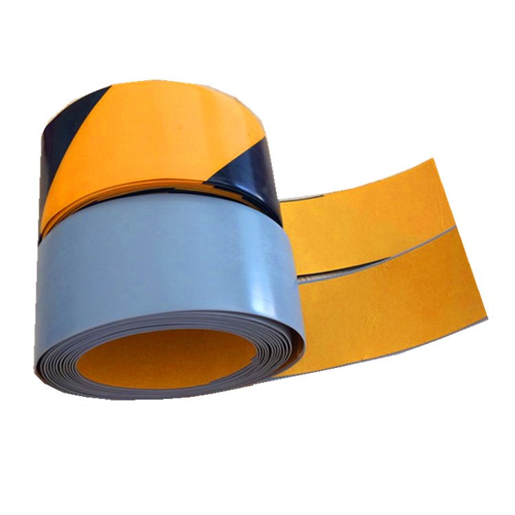 1mm Thick 3 Inch 75mm 80mm PVC Vinyl Black and Yellow Super Heavy Duty Type Floor Marking Tape Manufacturer