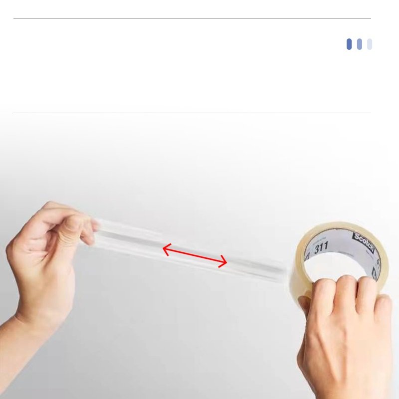 Box Sealing Tape 311 strong adhesive office adhesive bopp transparent Industrial performance packaging tape