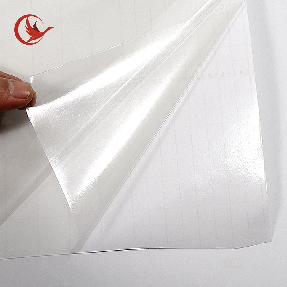 Optically Clear PET Transparent Double Sided Adhesive Cold Laminating PET Film Rolls