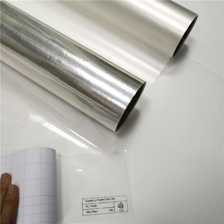PVC free glossy self adhesive protective CPP cold lamination film manufactures