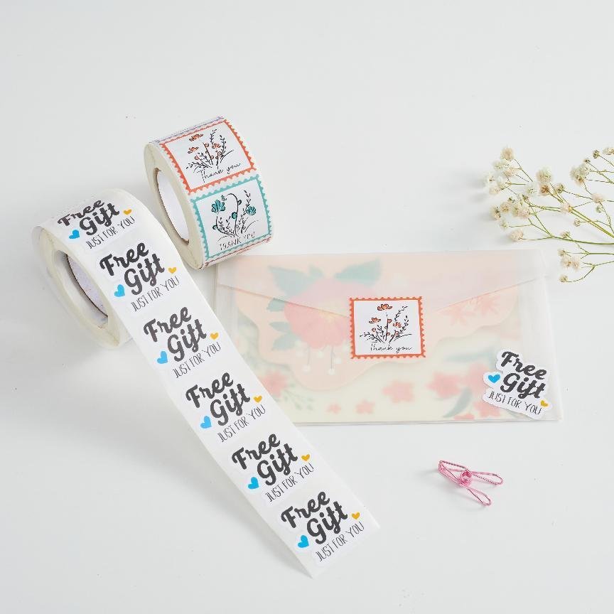 Promotional Product Sticker Label Custom Brand Sticker Custom Logo Glossy lamination Custom Print Sticker