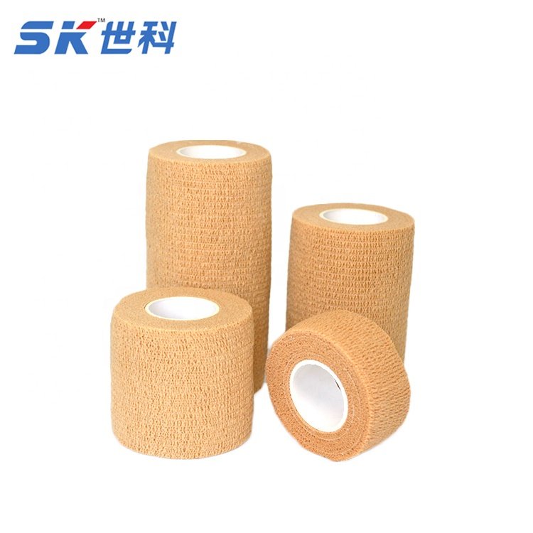 Lightweight Non-Woven Medical Cohesive Bandage Waterproof Breathable Elastic Adhesive Bandage