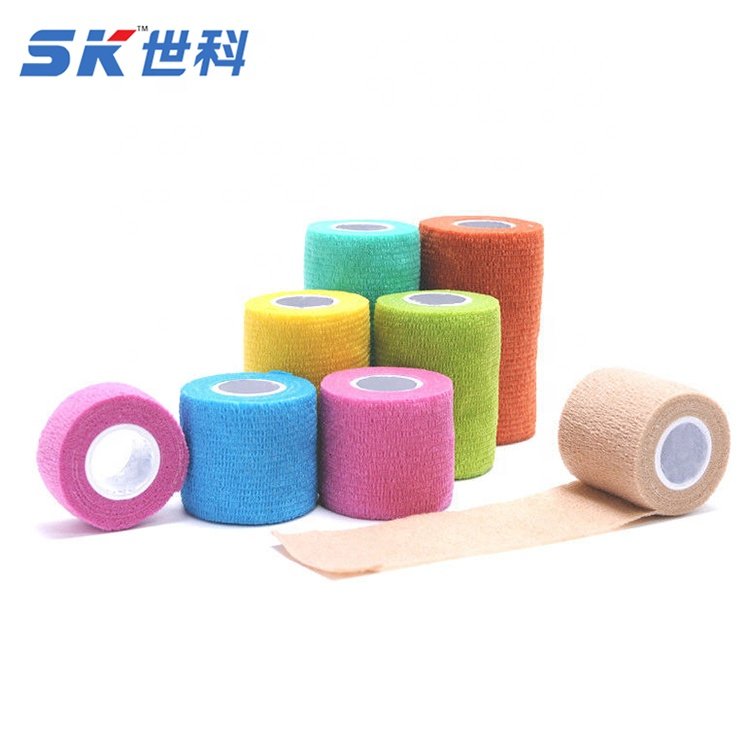 Lightweight Non-Woven Medical Cohesive Bandage Waterproof Breathable Elastic Adhesive Bandage