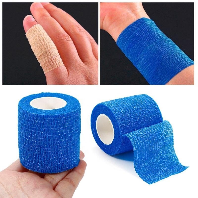 Lightweight Non-Woven Medical Cohesive Bandage Waterproof Breathable Elastic Adhesive Bandage