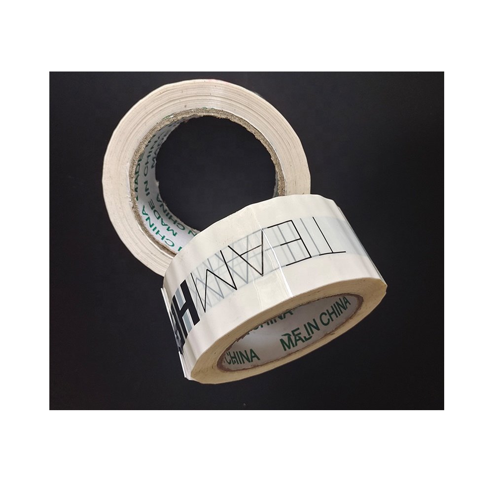 Ta-41 China Custom 3 inches bopp white adhesive carton packing duck tape with logo